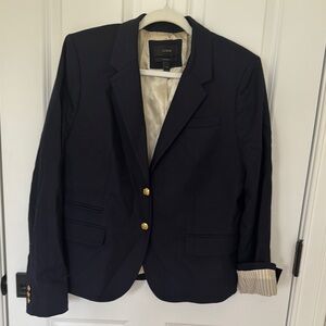 J. Crew Blue Blazer Classic Single-Breasted Suit Jacket